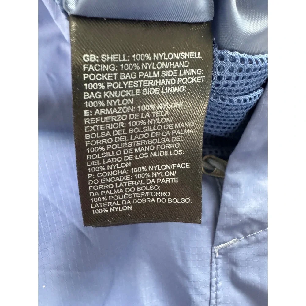 The North Face DryVent Rain Jacket Womens Medium Blue Hooded Waterproof Shell